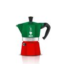 Bialetti Espressokocher Moka Express Tricolore Italia für 3 Tassen