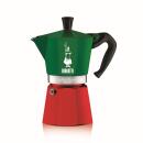 Bialetti Espressokocher Moka Express Tricolore Italia für 6 Tassen