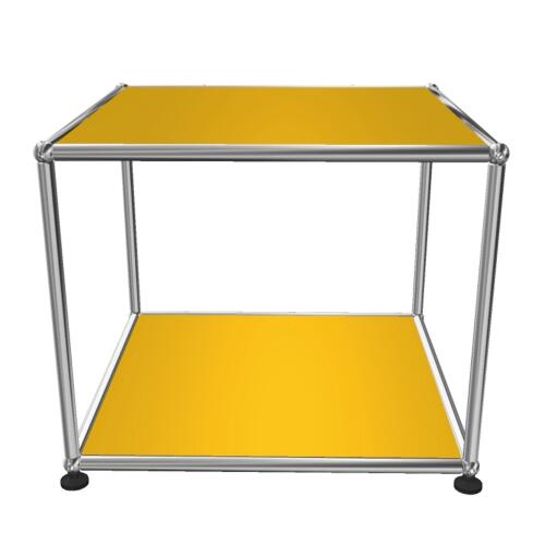 USM Haller Beistelltisch 52,5 x 52,5 x 44 cm Goldgelb