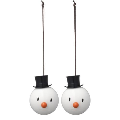 Hoptimist Weihnachtskugel Snowman 2er Set