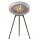 Le Feu Bioethanolkamin Ground High Nickel/ Black Bowl/Smoked Oak Legs 79 cm