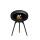 Le Feu Bioethanolkamin Ground Low Black/Black Bowl/Black Oak Legs 45 cm