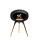 Le Feu Bioethanolkamin Ground Low Black/Black Bowl/Roségold Legs 45 cm