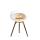 Le Feu Bioethanolkamin Ground Low White/Roségold Bowl/Smoked Oak Legs 45 cm