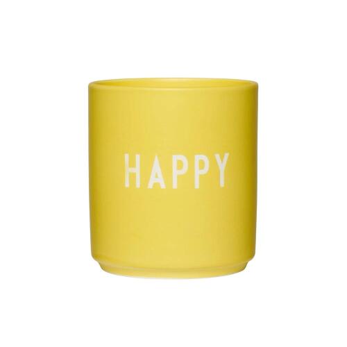 Design Letters Favourite Cup Happy Gelb