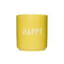 Design Letters Favourite Cup Happy Gelb