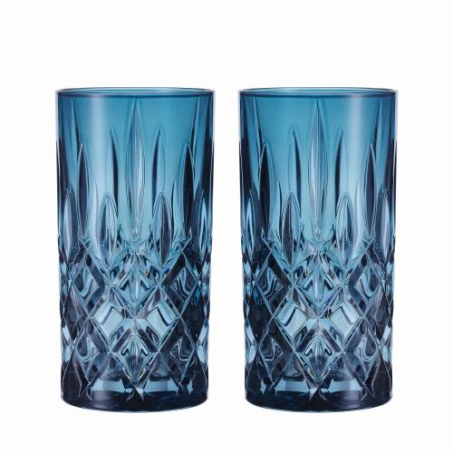 Nachtmann Noblesse Longdrinkglas Vintage Blue 2er Set