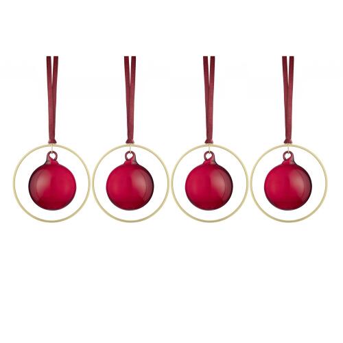 Blomus Kitai Weihnachtsschmuck Glaskugel Port 4er Set