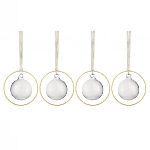 Blomus Kitai Weihnachtsschmuck Glaskugel Transparent 4er Set