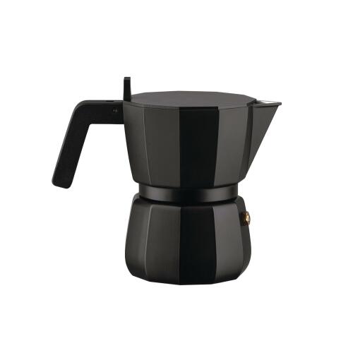 Alessi Espressomaschine Moka Schwarz für 3 Tassen