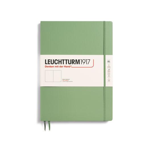 Leuchtturm1917 Notizbuch Master Slim A4+ Hardcover Salbei Blanko