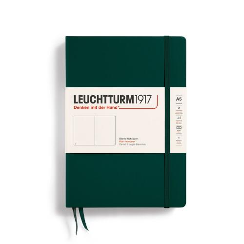 Leuchtturm1917 Notizbuch Medium A5 Hardcover Forest Green Blanko