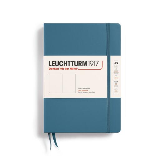 Leuchtturm1917 Notizbuch Medium A5 Hardcover Stone Blue Blanko