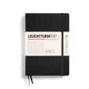 Leuchtturm1917 Notizbuch Medium A5 Hardcover Schwarz Dotted