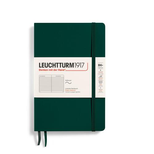 Leuchtturm1917 Notizbuch Paperback B6+ Softcover Forest Green Liniert