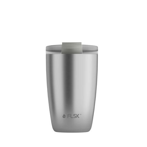 FLSK Cup Coffee to go-Becher 350 ml Edelstahl Gebürstet