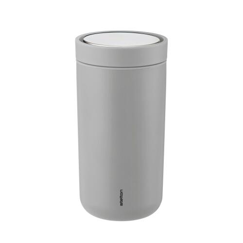 Stelton To Go Click Thermobecher Soft Light Grey 200 ml (Retourenware, leichte Kratzer)