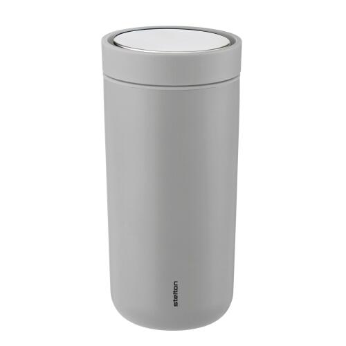 Stelton To Go Click Thermobecher Soft Light Grey 400 ml (Retourenware, Gebrauchsspuren)