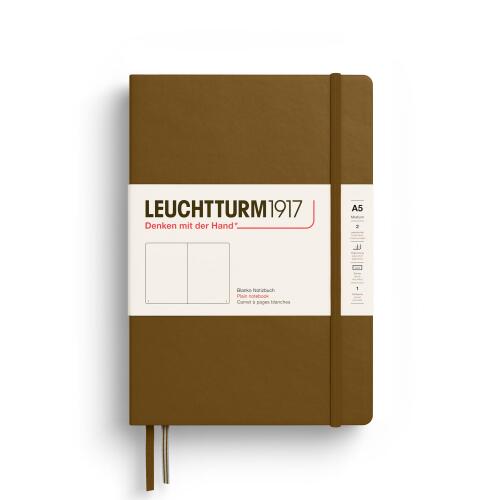 Leuchtturm1917 Notizbuch Medium A5 Hardcover Spice Brown Blanko