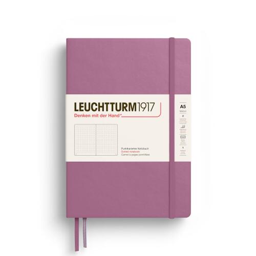 Leuchtturm1917 Notizbuch Medium A5 Hardcover Dusty Rose Dotted