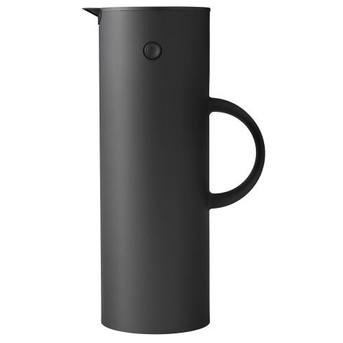 Stelton Isolierkanne EM77 Soft Black 1000 ml (Retourware, aufbereitet)