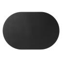 ASA Leather Optic Tischset Oval Schwarz 33 x 49,5 cm