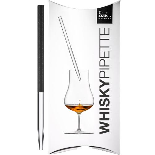 Eisch Gentleman Whisky Pipette 999/4 Schwarz im Geschenkkarton (Originalverpackung beschädigt)