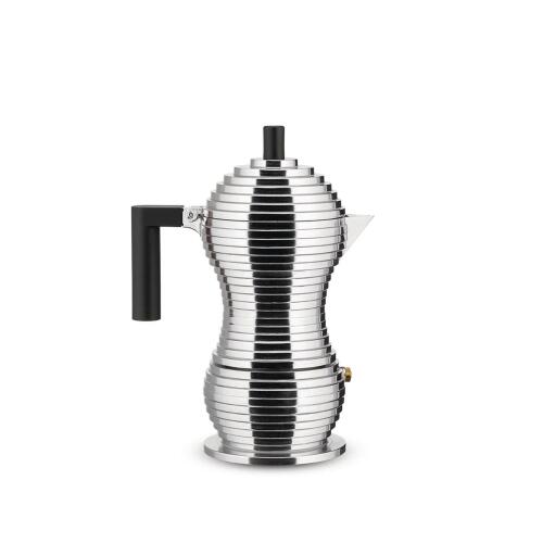 Alessi Espressokocher Pulcina Schwarz für 3 Tassen