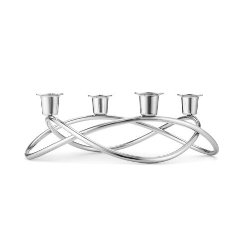 Georg Jensen Kerzenleuchter Season Edelstahl Poliert