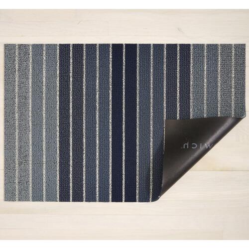 Chilewich Fußmatte Block Stripe Denim 61 x 91 cm