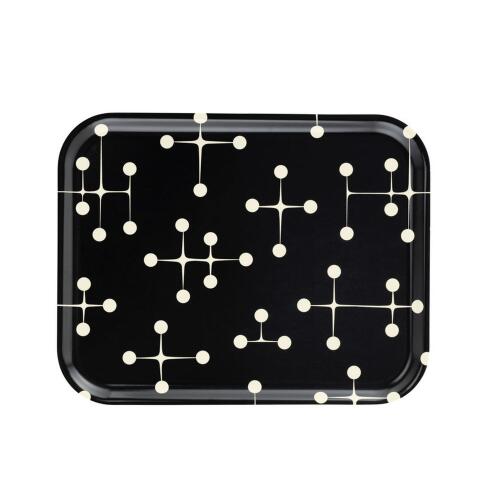 Vitra Classic Tray Dot Pattern Reverse Dark Black Large 36 x 46 cm