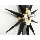 Vitra Sunburst Clock Black Brass