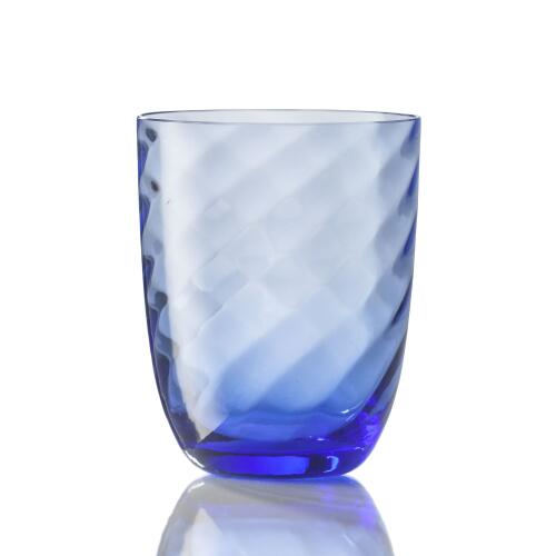 NasonMoretti Idra Wasserglas Hellblau Ottico Torse