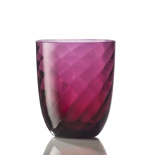 NasonMoretti Idra Wasserglas Pink Ottico Torse