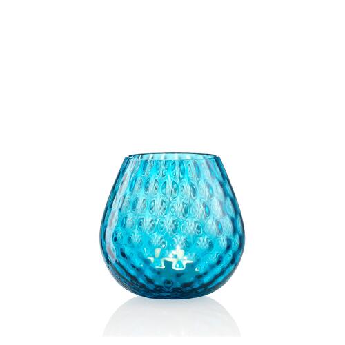 NasonMoretti Windlicht Macrame 12 cm Aquamarin