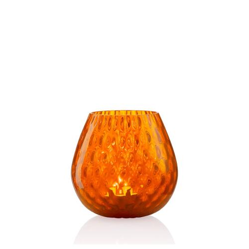 NasonMoretti Windlicht Macrame 12 cm Orange