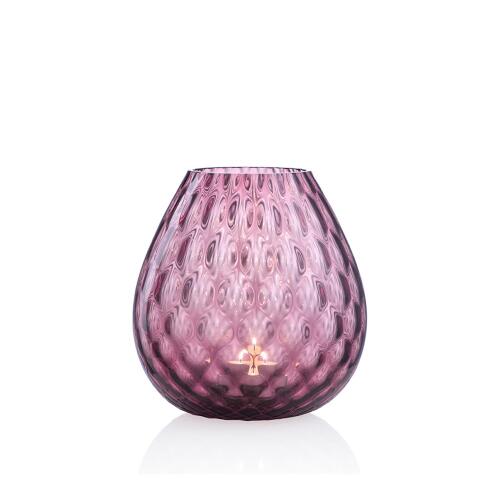 NasonMoretti Windlicht Macrame 15 cm Violett