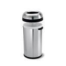 Simplehuman Offener Bullet-Abfalleimer 60 l Edelstahl