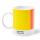 Pantone Porzellan-Becher mit Geschenkbox Limited Edtion No. 1 Yellow 012, Orange 021 & Red 2035