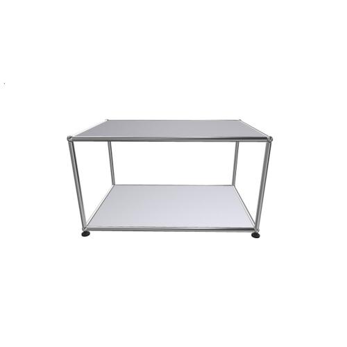 USM Haller Beistelltisch Mattsilber 77,3 x 52,3 x 43,5 cm